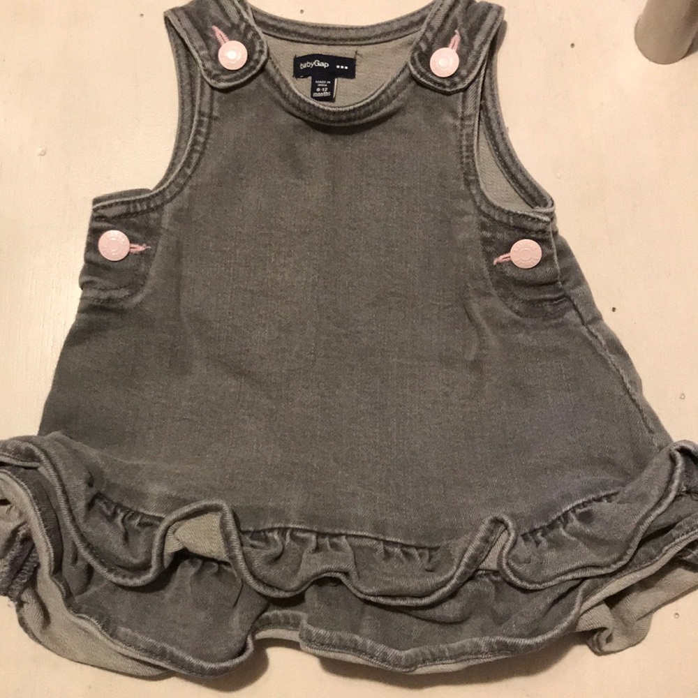 Baby gap jean dress with diaper cover